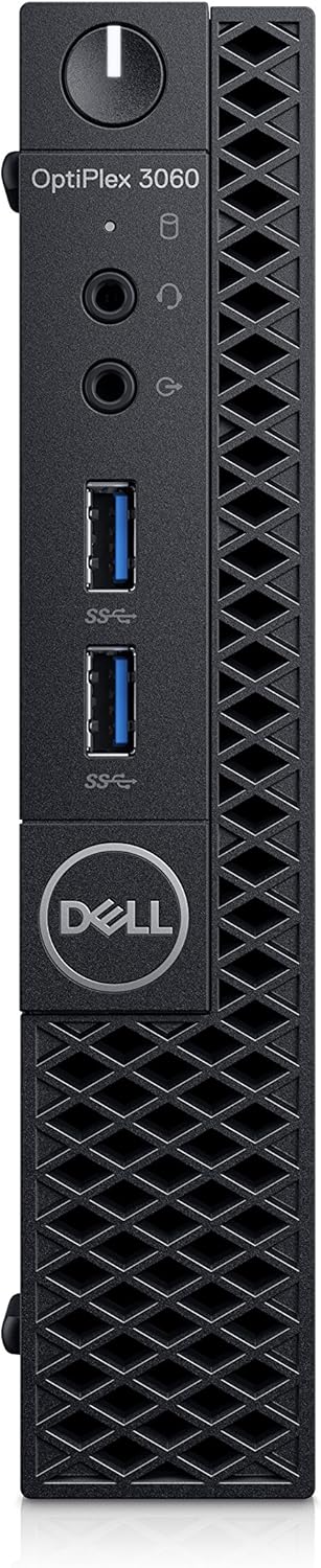 Dell OptiPlex 3060 Tiny Computer Micro Tower PC, Intel Core i5-8400T Processor, 16GB DDR4 RAM, 256GB SSD, Display Port, HDMI, Wi-Fi, Windows 11 Pro 64 Bit (Renewed)